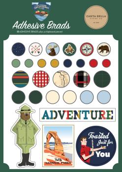 Carta Bella "Outdoor Adventures" Adhesive Brads