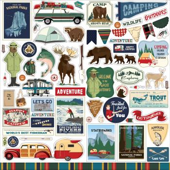 Carta Bella "Outdoor Adventures" 12x12" Element Stickers