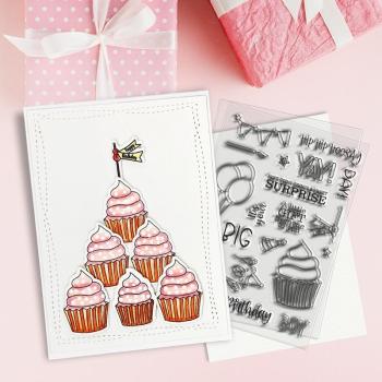 Polkadoodles Stempel "Big Birthday Surprise" Clear Stamp-Set