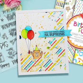 Polkadoodles Stempel "Big Birthday Surprise" Clear Stamp-Set