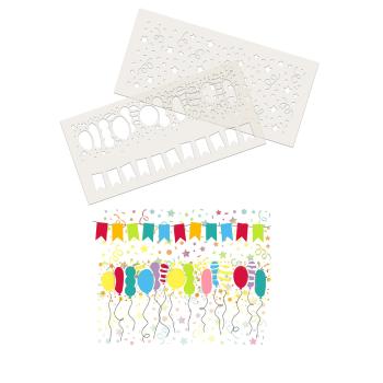 Polkadoodles Stencil Celebration Background - Schablone  (PD8140)