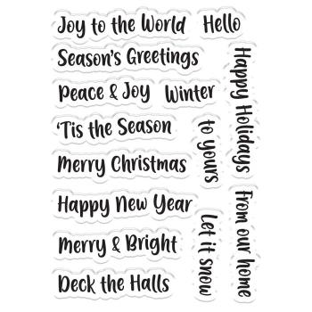 Gemini Festive Curved Banner Sentiments Stamp & Die  -Stempel & Stanze - 