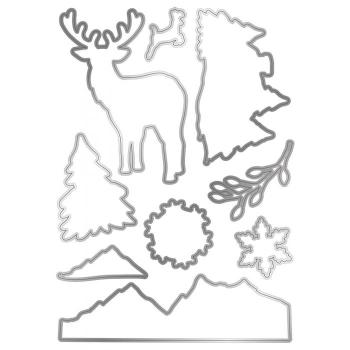 Gemini Christmas Cottage Stamp & Die  -Stempel & Stanze - Winterlandschaft