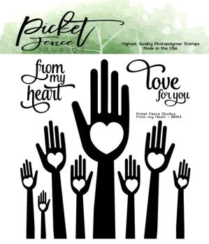 Picket Fence Studios From My Heart  Clear Stamps 