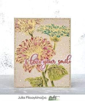 Picket Fence Studios Wild Daisies Clear Stamps 