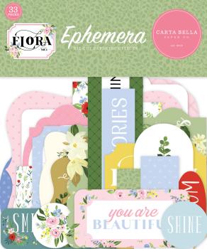 Carta Bella "Flora No.4" Ephemera - Stanzteile