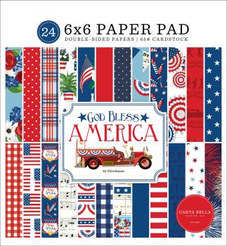 Carta Bella "God Bless America" 6x6" Paper Pad