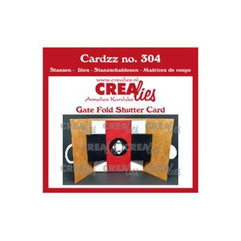 Crealies - Cardzz 304 -  Dies - Stanze - Gate Fold Shutter Karte 