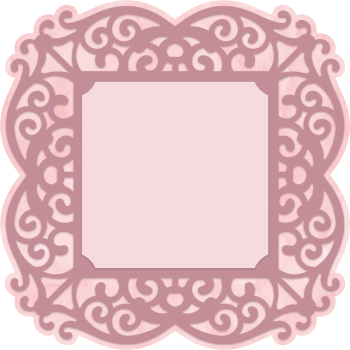 Crafters Companion - Rose Gold Ornate Frame Die  - Stanze