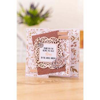 Crafters Companion - Rose Gold Interchangeable Sentiments  - Clear Stamps