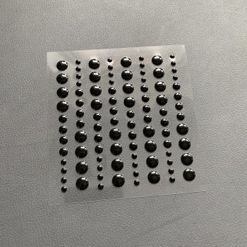 Simple and Basic Adhesive Enamel Dots" Jet Black " - Klebepunkte