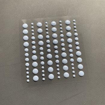 Simple and Basic Adhesive Enamel Dots" Pigeon Blue " - Klebepunkte