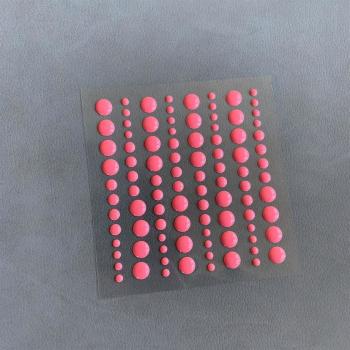 Simple and Basic Adhesive Enamel Dots "Fresh Peach" - Klebepunkte