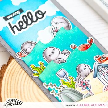 Heffy Doodle Sealy Friends   Clear Stamps - Stempel 