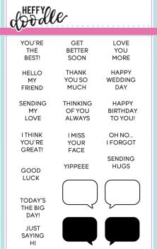 Heffy Doodle Whatcha Sayin'   Clear Stamps - Stempel 