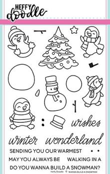 Heffy Doodle Wanna Build A Snowman   Clear Stamps - Stempel 