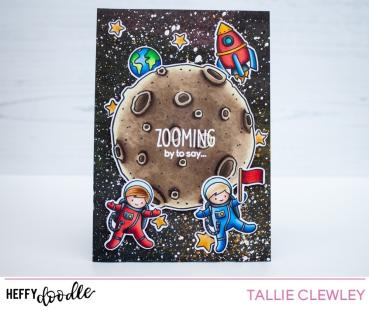 Heffy Doodle Spaced Out   Clear Stamps - Stempel 