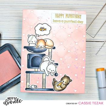 Heffy Doodle Purrfect Day   Clear Stamps - Stempel 