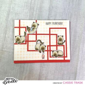 Heffy Doodle Purrfect Day   Clear Stamps - Stempel 