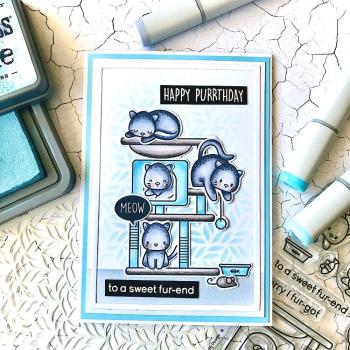 Heffy Doodle Purrfect Day   Clear Stamps - Stempel 