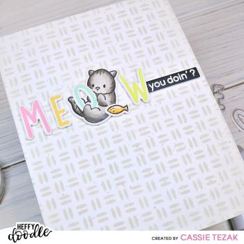 Heffy Doodle Purrfect Day   Clear Stamps - Stempel 