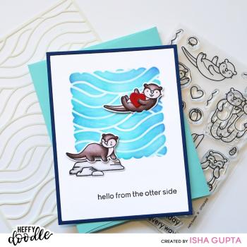 Heffy Doodle Otter Side   Clear Stamps - Stempel 