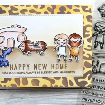 Heffy Doodle Prehistoric Pals   Clear Stamps - Stempel 