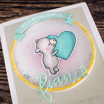 Heffy Doodle Curved Banner  Cutting Dies - Stanze  