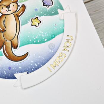 Heffy Doodle Curved Banner  Cutting Dies - Stanze  