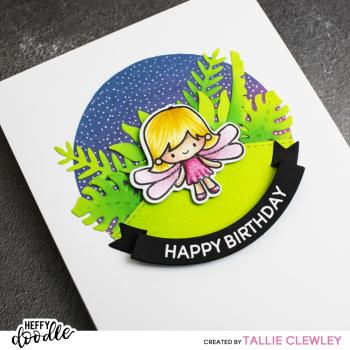 Heffy Doodle Curved Banner  Cutting Dies - Stanze  