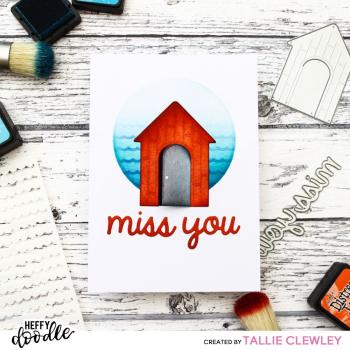 Heffy Doodle Miss You (Shadow)  Cutting Dies - Stanze  