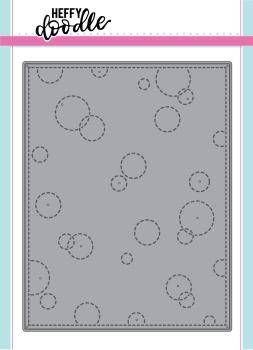 Heffy Doodle Stitched Bubble Background  Cutting Dies - Stanze  