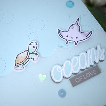 Heffy Doodle Stitched Bubble Background  Cutting Dies - Stanze  