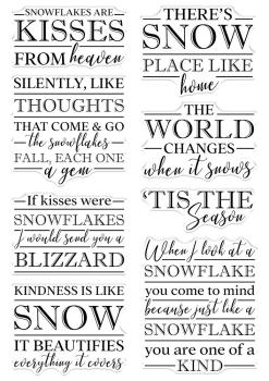 Crafters Companion - Snowflakes are Kisses  - Clear Stamps