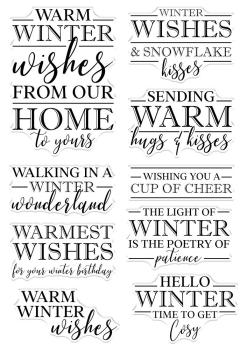 Crafters Companion - Warmest Wishes  - Clear Stamps