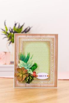 Crafters Companion -Sensational Succulents - Geo Wire Trellis - Prägefolder