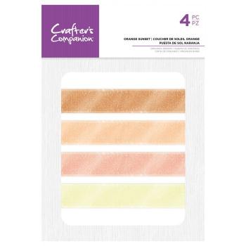 Crafters Companion - Assorted Organza Ribbon Orange Sunset - Bänder