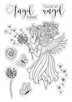 Crafters Companion - Angel Inspiration Angel Whispers - Stanze & Stempel