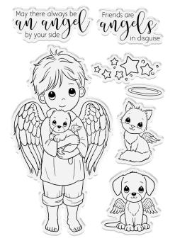 Crafters Companion - Angel Inspiration Friendship Angel - Stanze & Stempel