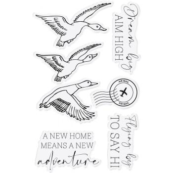 Crafters Companion - Farmhouse Flying By To Say Hi - Stanze & Stempel