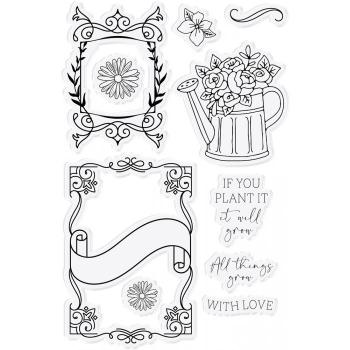 Crafters Companion - Farmhouse Let Love Grow - Stanze & Stempel