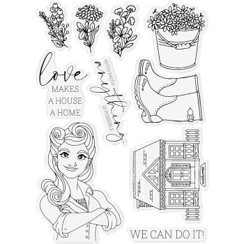 Crafters Companion - Farmhouse We Can Do It  - Clear Stamps