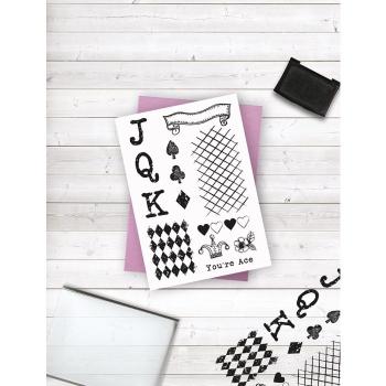 Crafters Companion - Game of Cards  - Clear Stamps