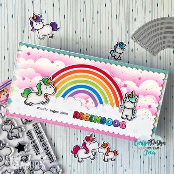 Carlijn Design Regenboog & Sterren   Clear Stamps - Stempel 