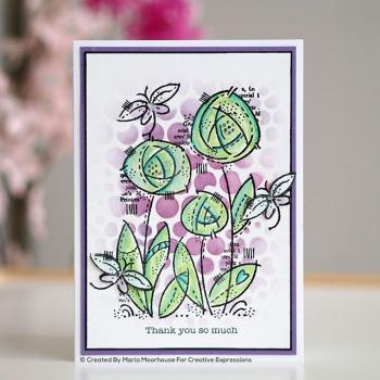 Woodware Flower blooms  Clear Stamps - Stempel 