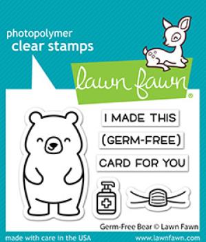 Lawn Fawn Stempelset "Germ-Free Bear" Clear Stamp