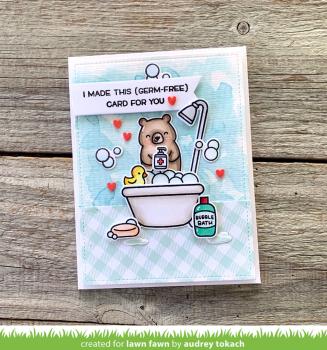 Lawn Fawn Stempelset "Germ-Free Bear" Clear Stamp