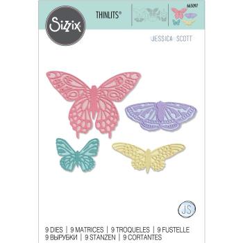 Sizzix Thinlits Craft Die-Set - Flutter on By