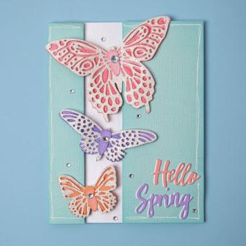 Sizzix Thinlits Craft Die-Set - Flutter on By