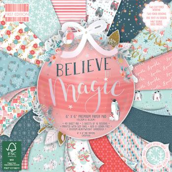 First Edition Paper Pad "Believe in Magic" 6"x6"